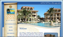 Coco Beach Website